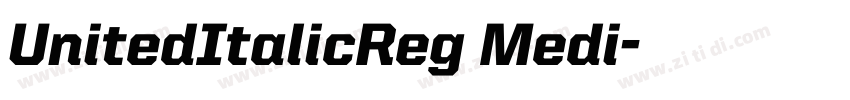 UnitedItalicReg Medi字体转换